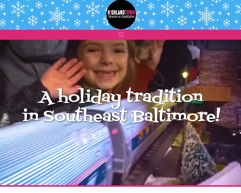 Highlandtown Train Garden website, Baltimore