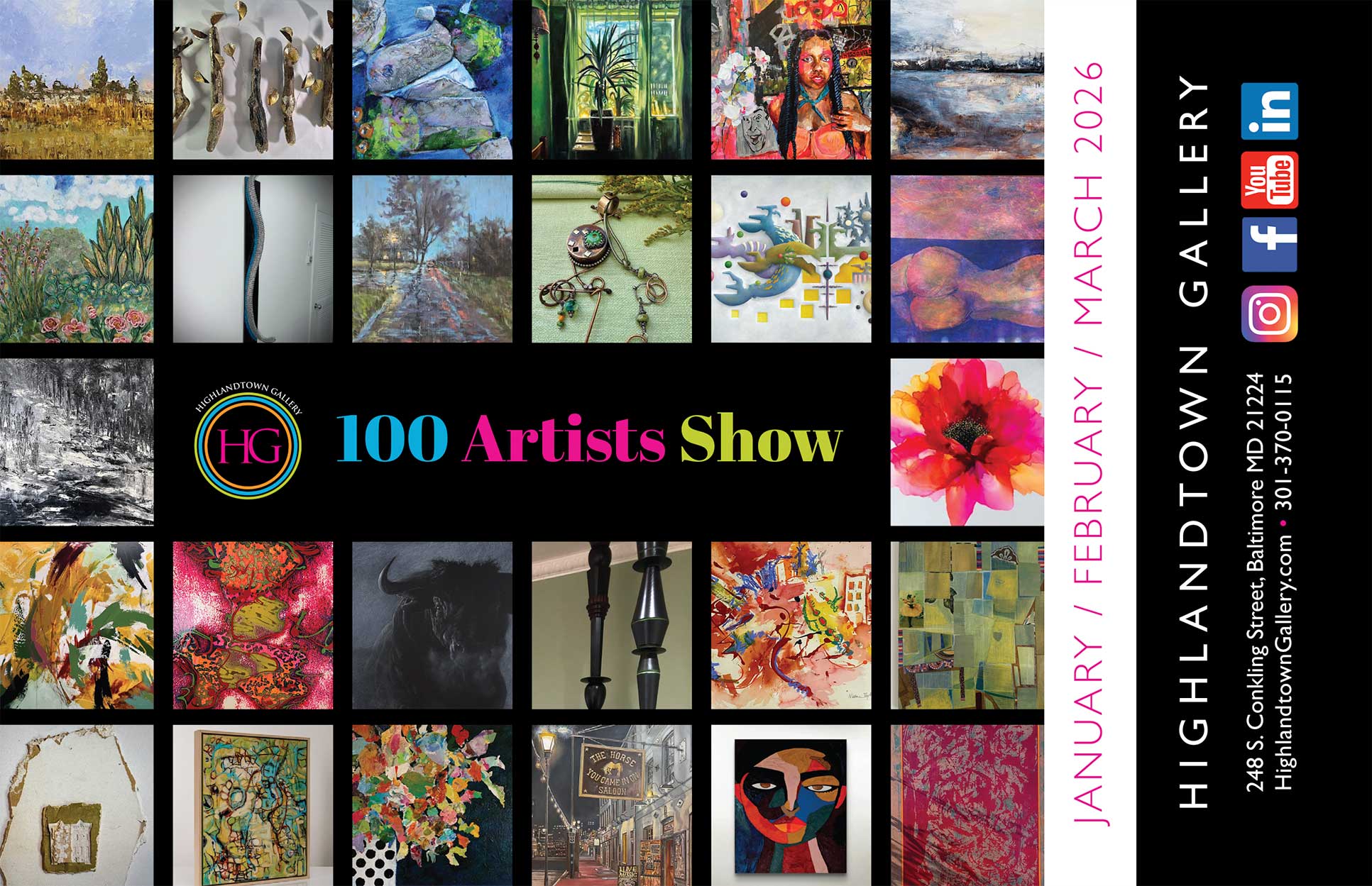 Highlandtown Gallery print postcard